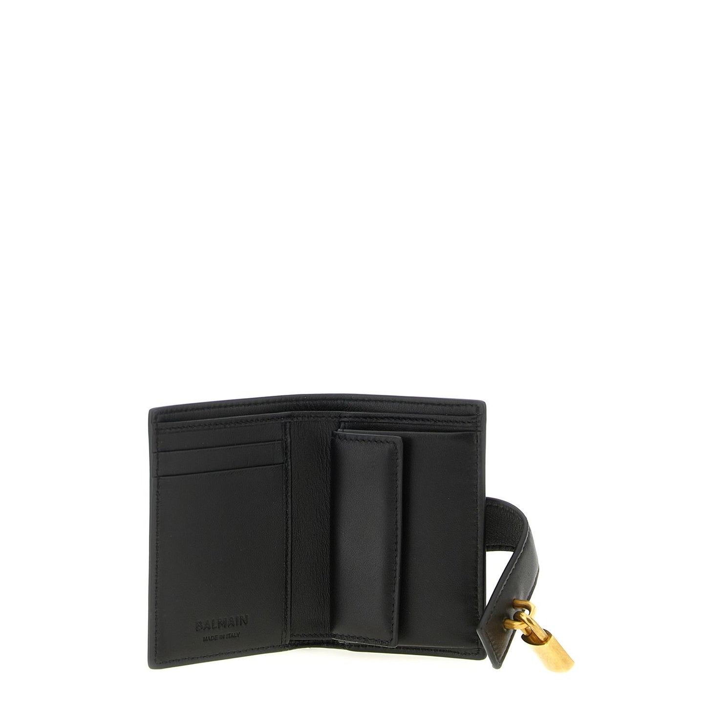 Balmain Black Lamb Leather Cardholder