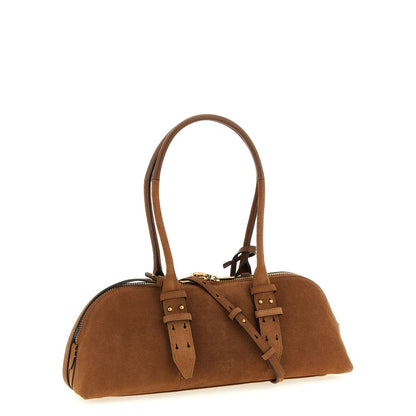 PINKO Brown Cowhide Shoulder Bag