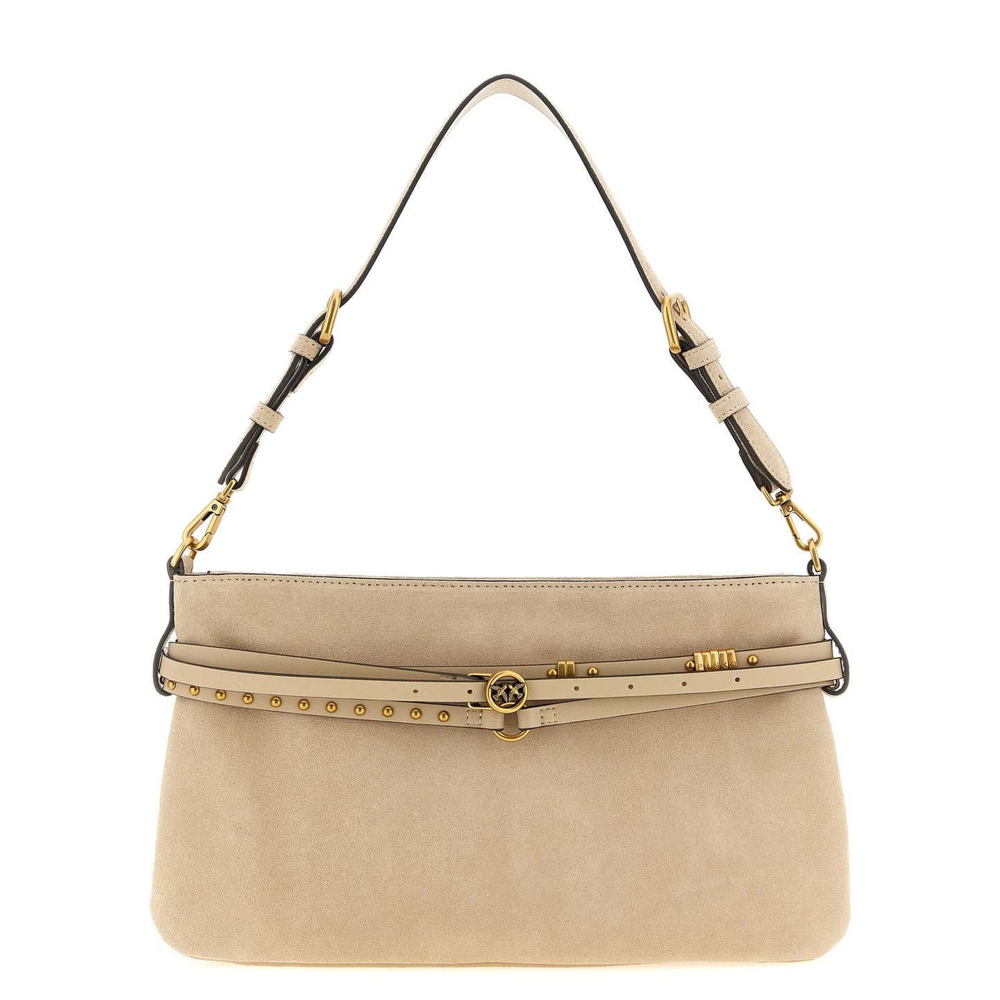 PINKO Beige Cowhide Shoulder Bag