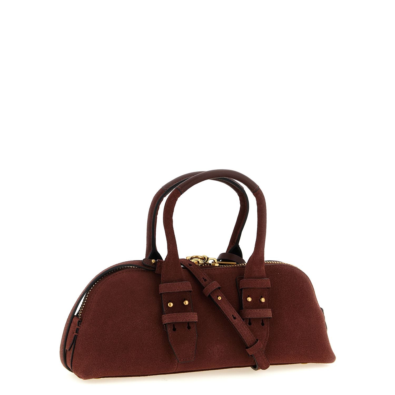PINKO Bordeaux Cowhide Shoulder Bag