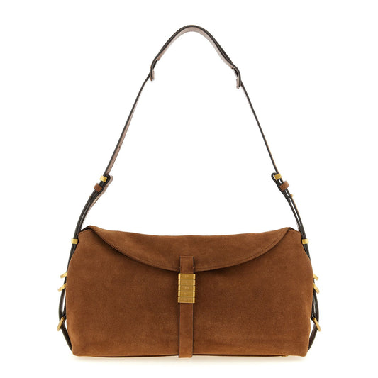 PINKO Brown Cowhide Shoulder Bag
