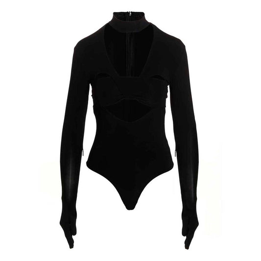 Ambush Black Viscose Bodysuit
