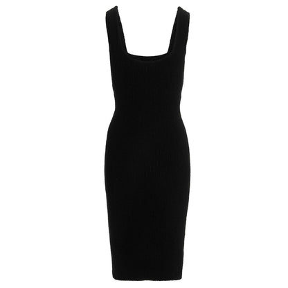 Wardrobe.Nyc Black Cotton Midi Dress