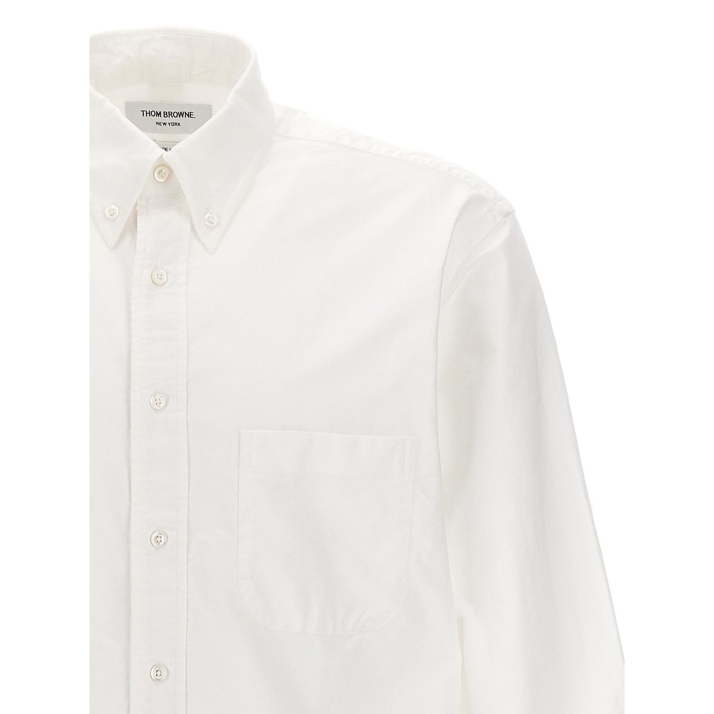 Thom Browne White Cotton Blouse