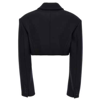 Stella McCartney Black Wool Full-Length Jacket
