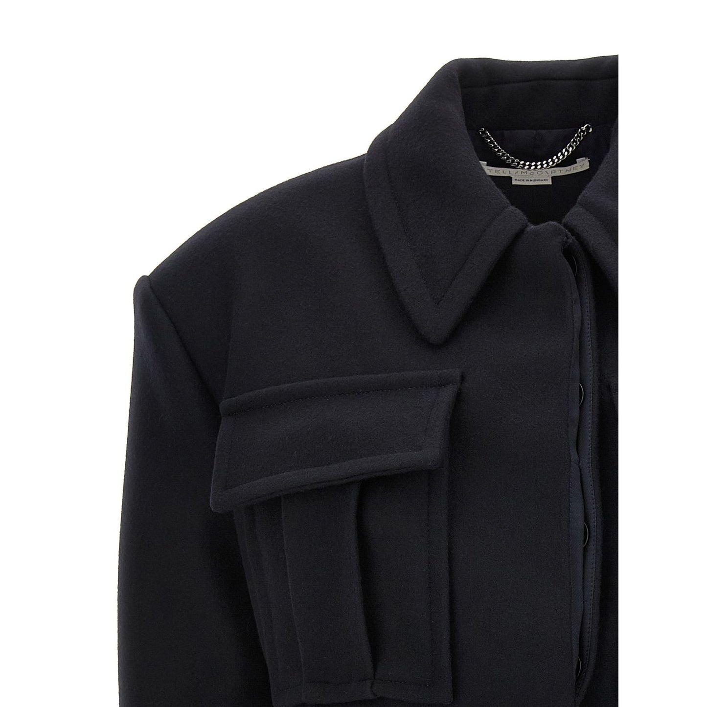 Stella McCartney Black Wool Full-Length Jacket