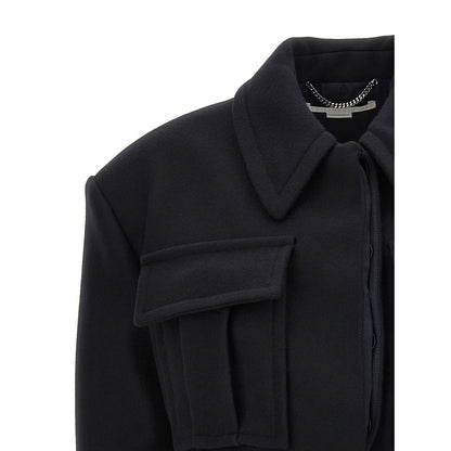 Stella McCartney Black Wool Full-Length Jacket