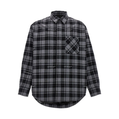 Off-White Gray Cotton Shell Jacket