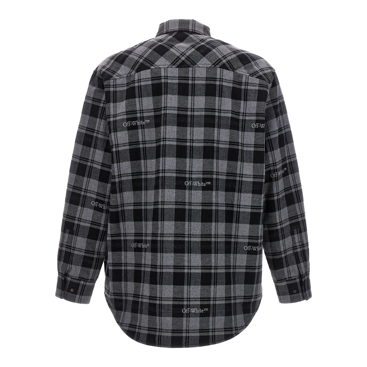 Off-White Gray Cotton Shell Jacket