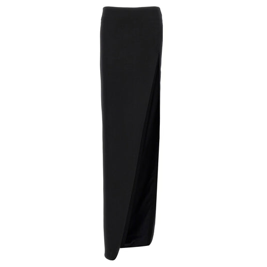 Ann Demeulemeester Black Lamb Leather Mini Skirt