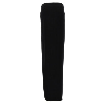 Ann Demeulemeester Black Lamb Leather Mini Skirt