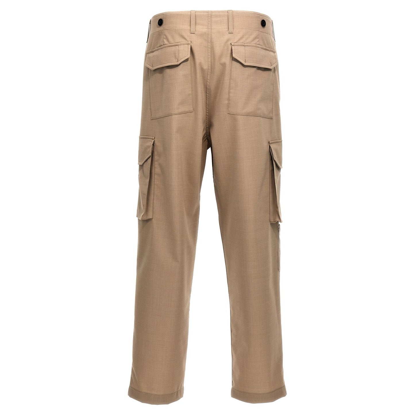 Department 5 Beige Polyester Cargo Pants