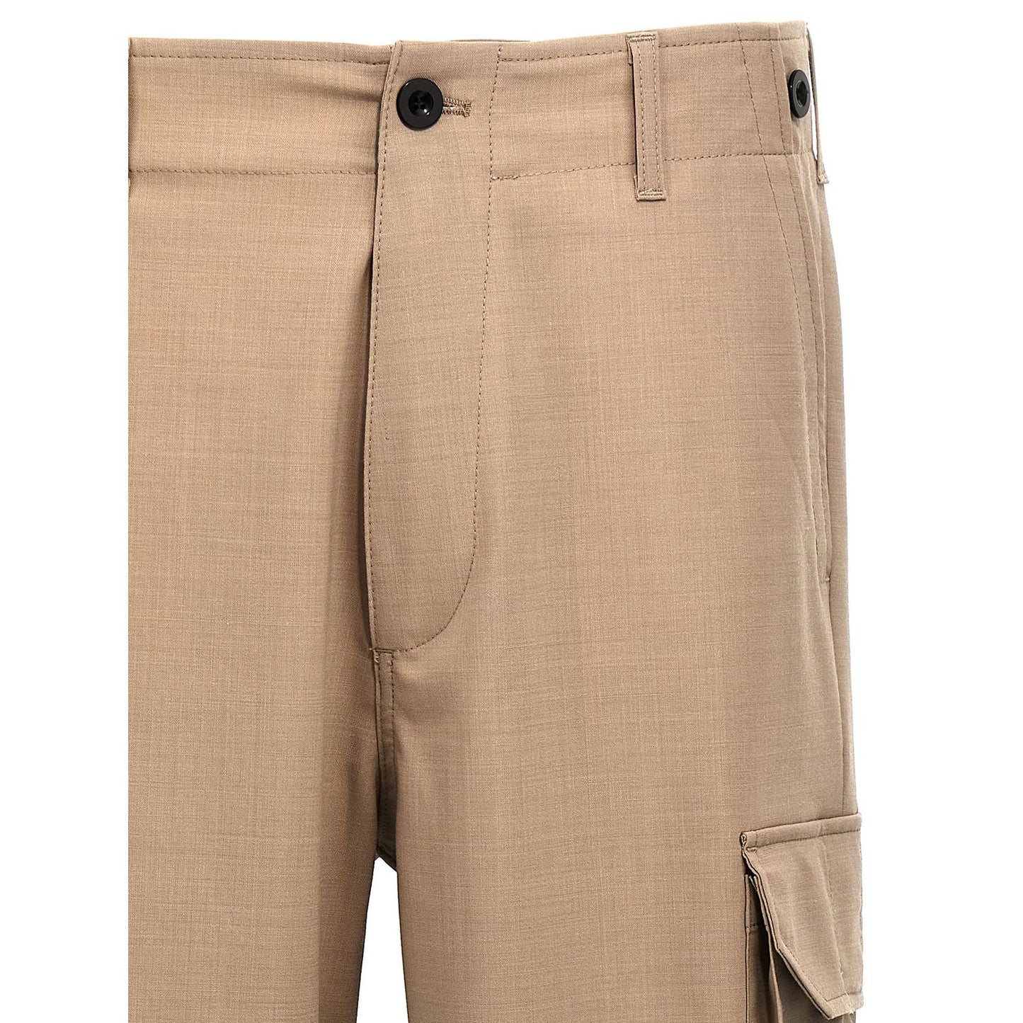 Department 5 Beige Polyester Cargo Pants