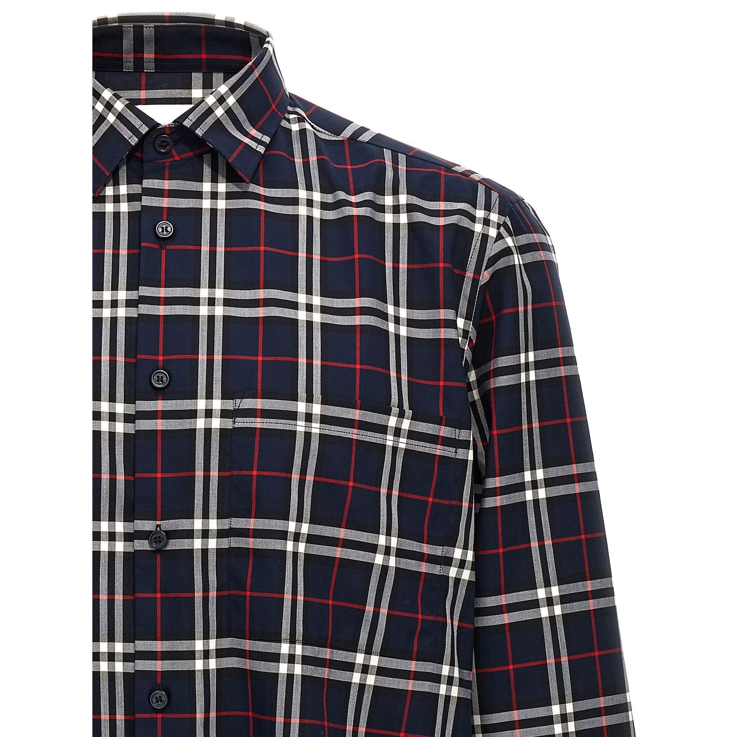Burberry Blue Cotton Blouse