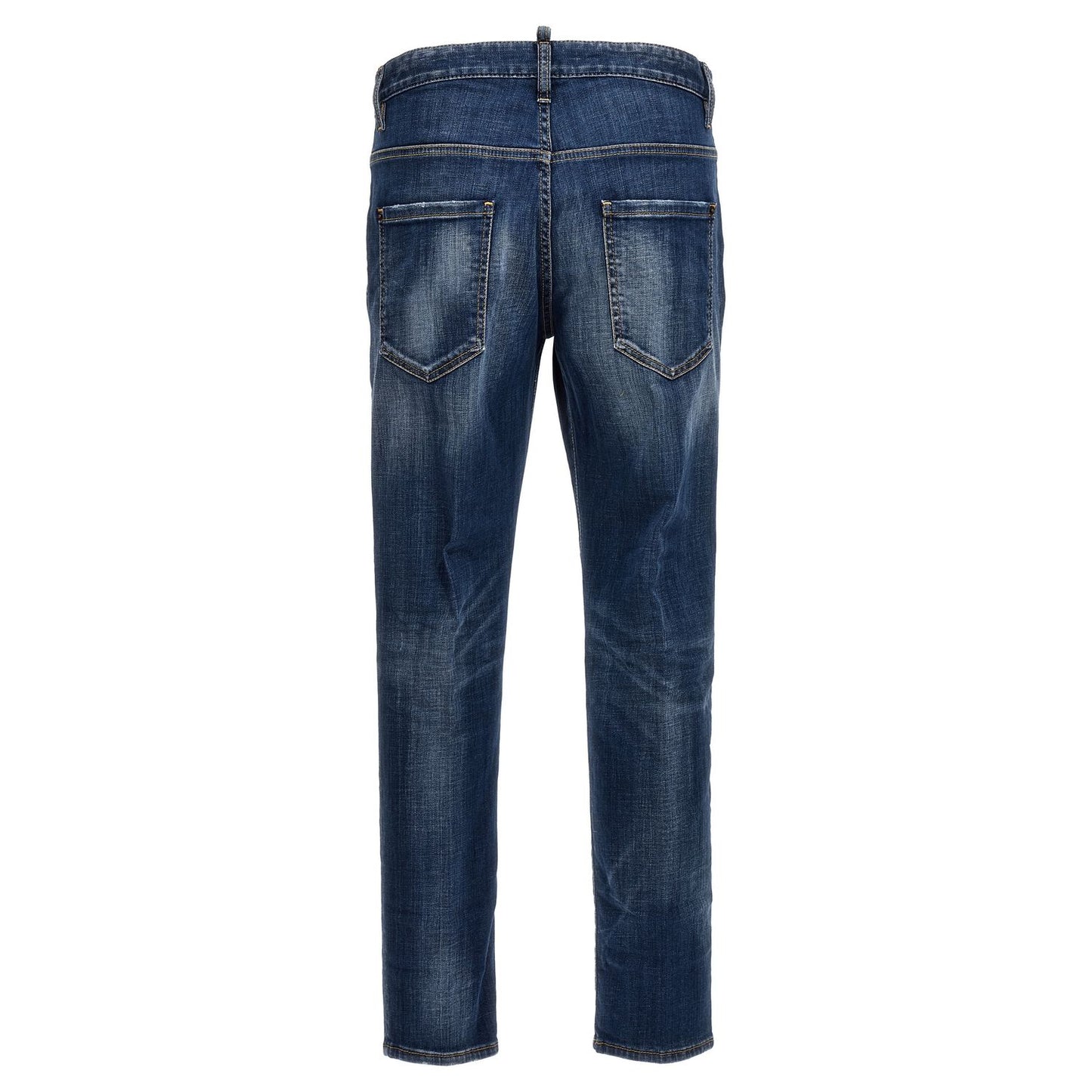 Dsquared² Blue Cotton Relaxed Fit Jeans