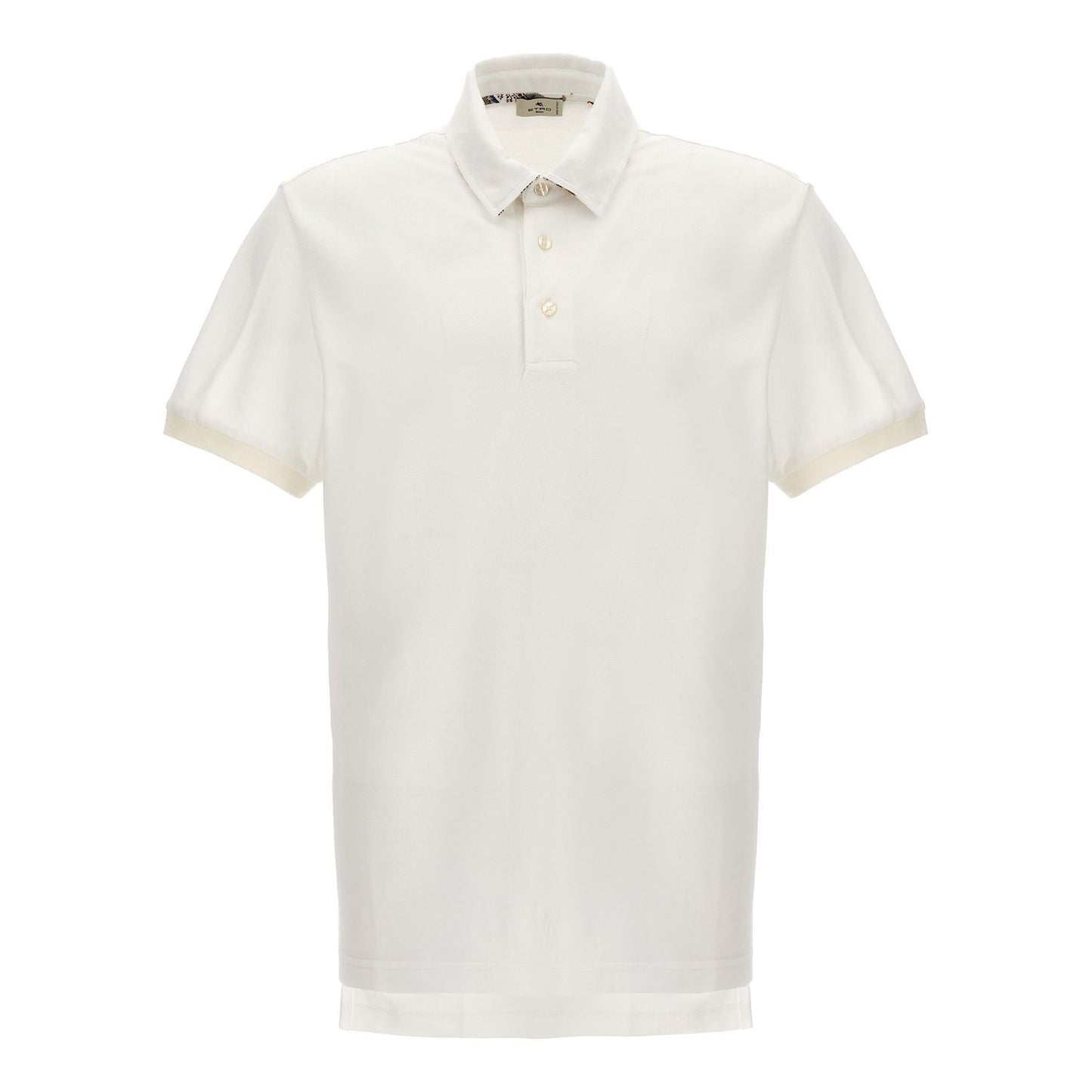 Etro White Cotton Polo Shirt