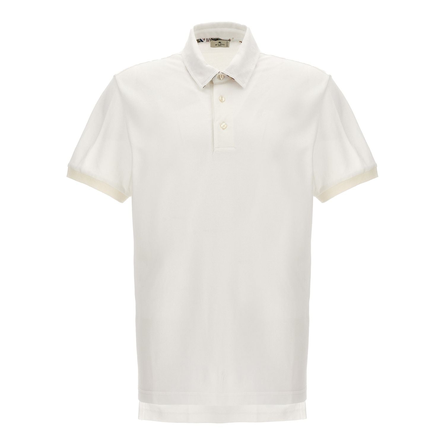 Etro White Cotton Polo Shirt