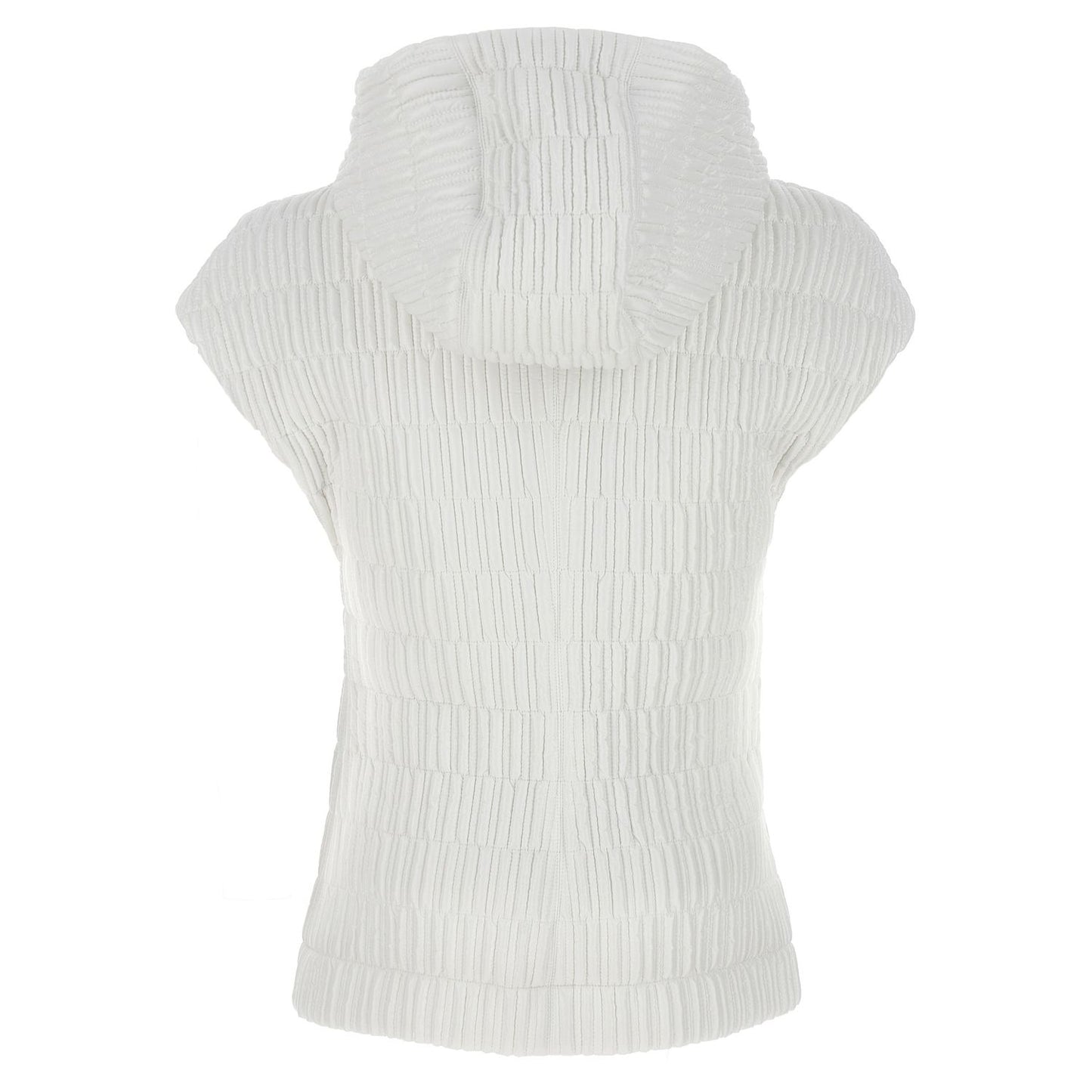Ferragamo White Polyamide Sleeveless Jacket