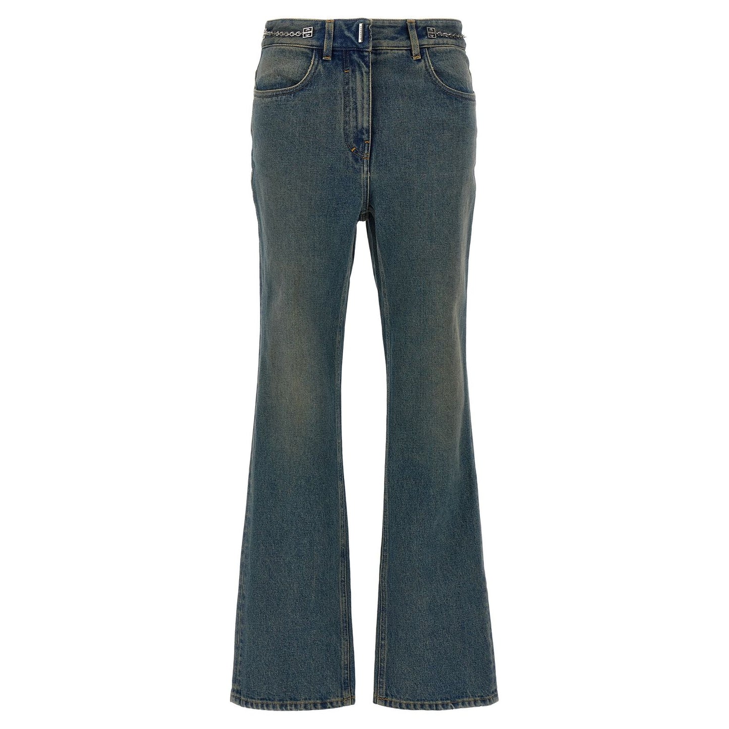 Givenchy Blue Cotton Bootcut Jeans