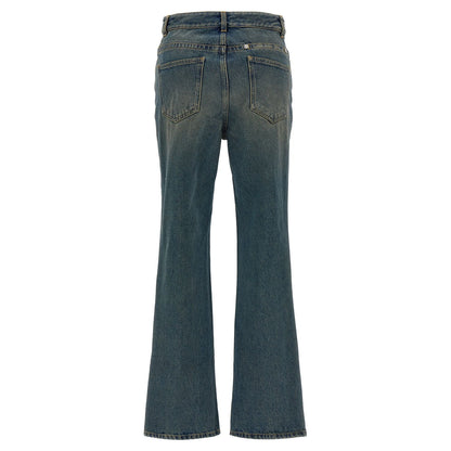 Givenchy Blue Cotton Bootcut Jeans