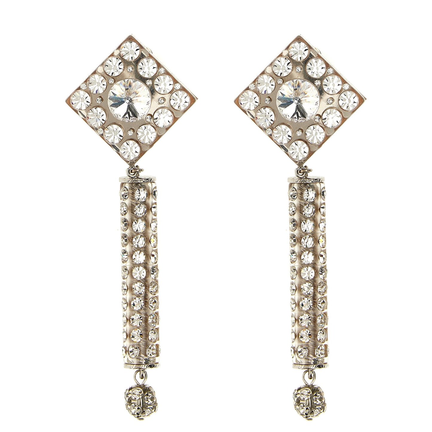 Alessandra Rich Silver Plastic Earrings