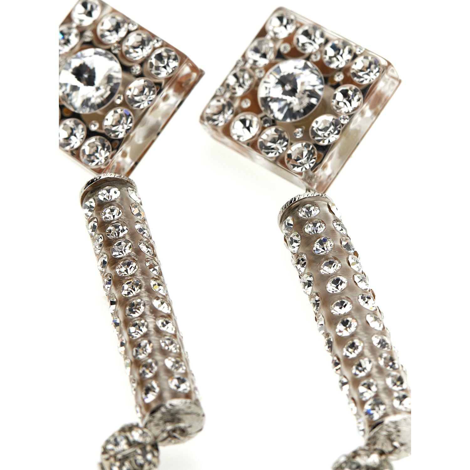 Alessandra Rich Silver Plastic Earrings