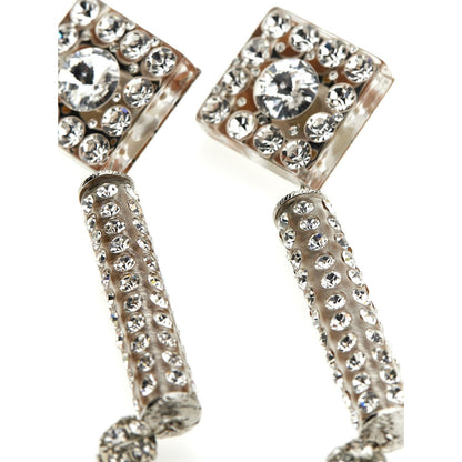 Alessandra Rich Silver Plastic Earrings