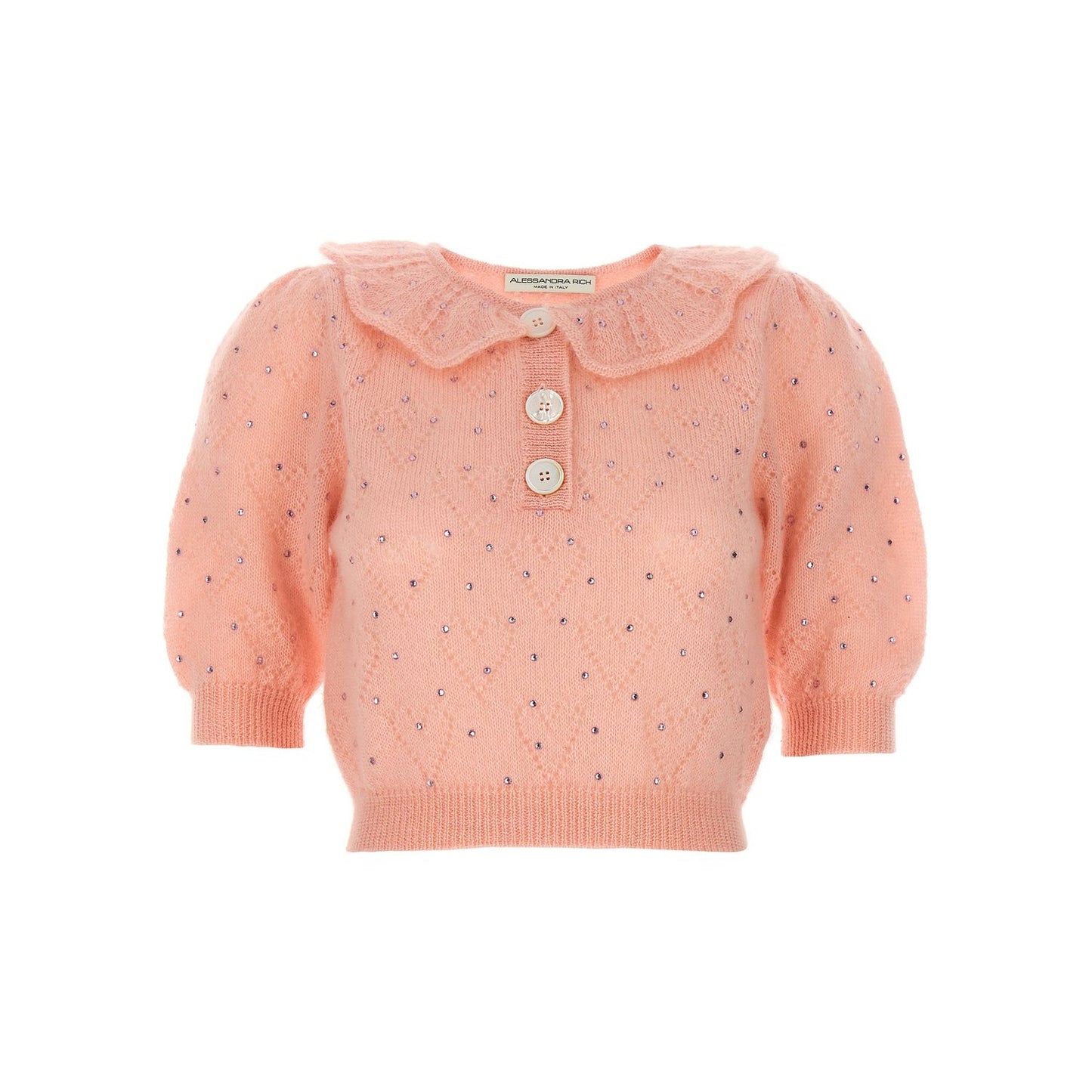 Alessandra Rich Multicolor Wool Cardigan