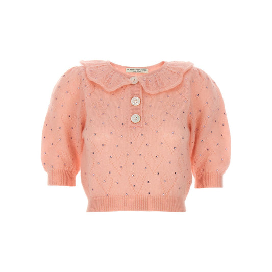 Alessandra Rich Multicolor Wool Cardigan