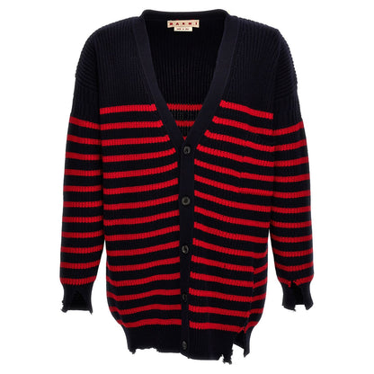 Marni Multicolor Virgin Wool Cardigan