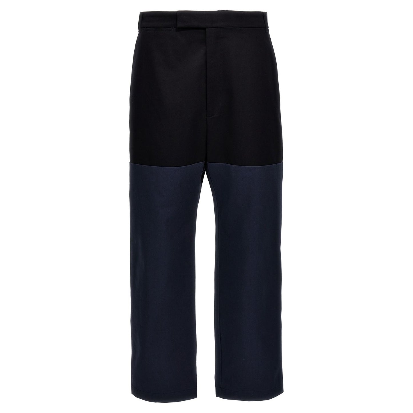 Thom Browne Blue Cotton Casual Pants