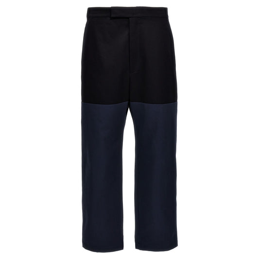 Thom Browne Blue Cotton Casual Pants