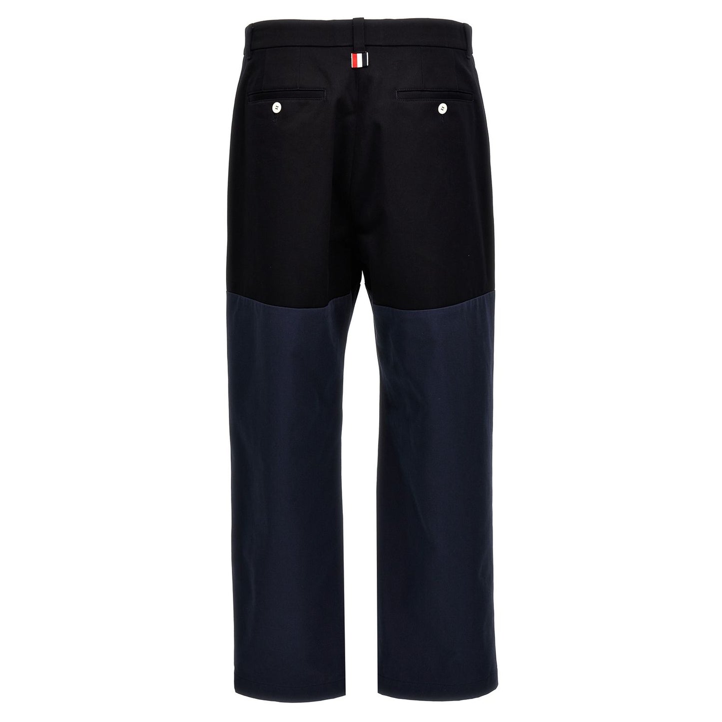 Thom Browne Blue Cotton Casual Pants