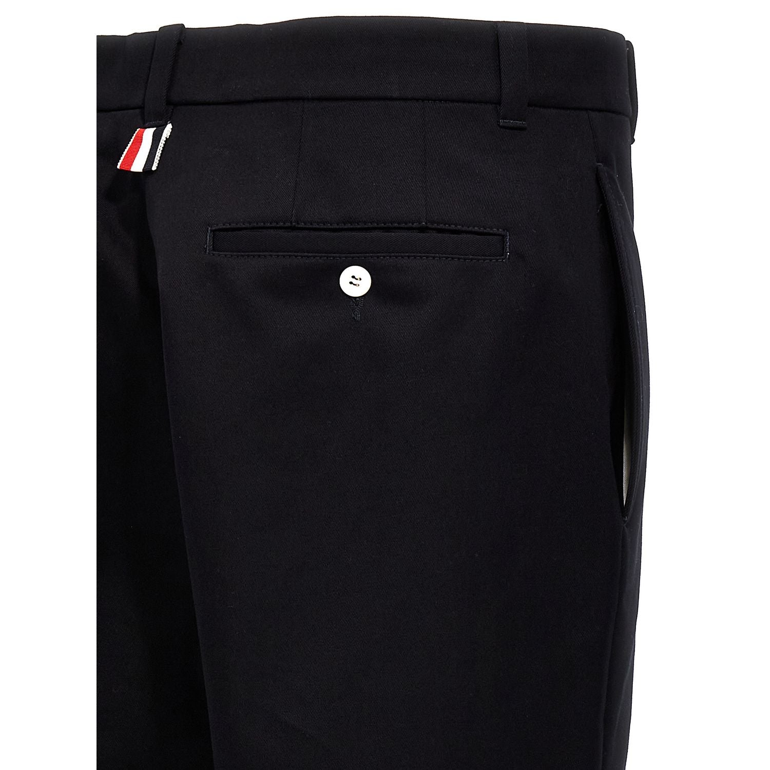 Thom Browne Blue Cotton Casual Pants