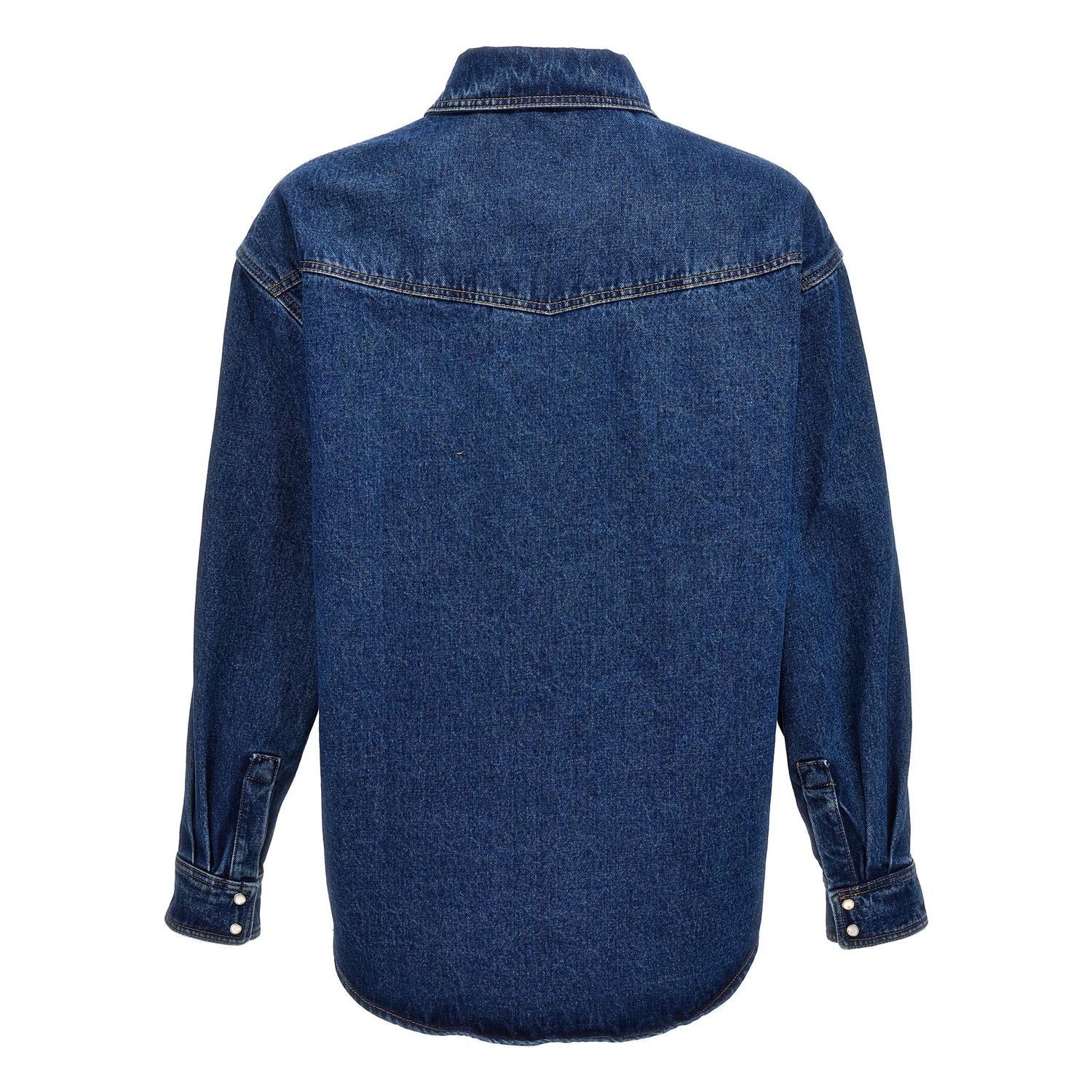 Palm Angels Blue Polyester Denim Jacket