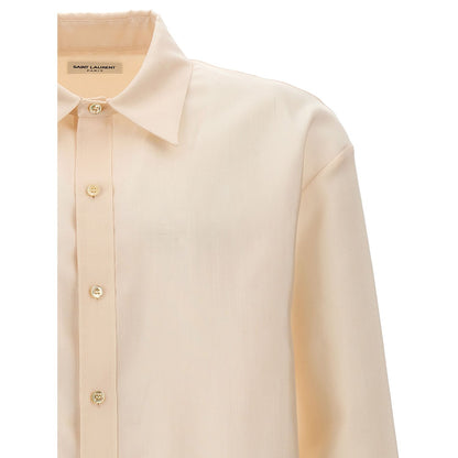 Saint Laurent Beige Acetate Blouse