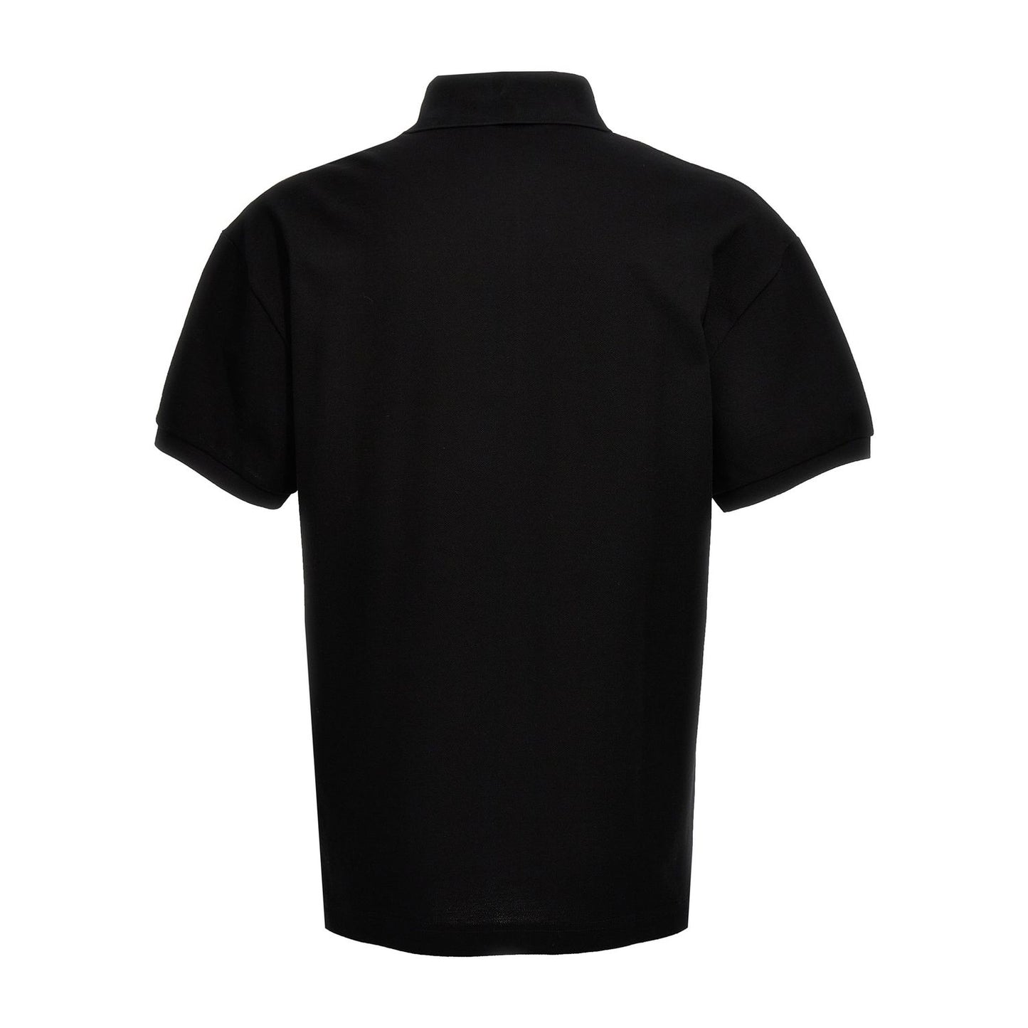 Palm Angels Black Polyester Polo Shirt