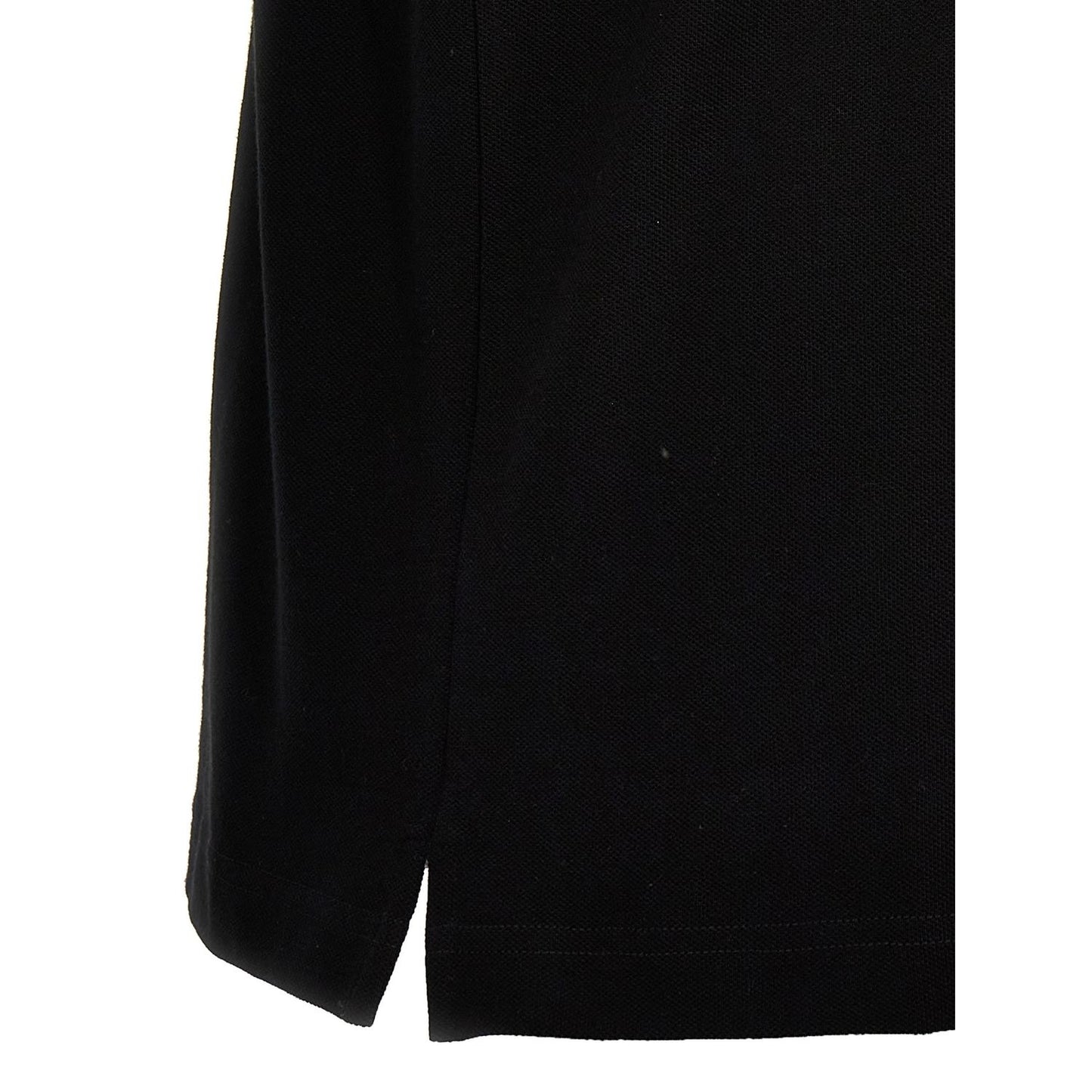 Palm Angels Black Polyester Polo Shirt