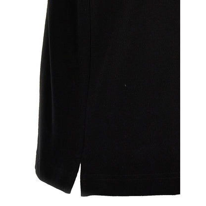 Palm Angels Black Polyester Polo Shirt