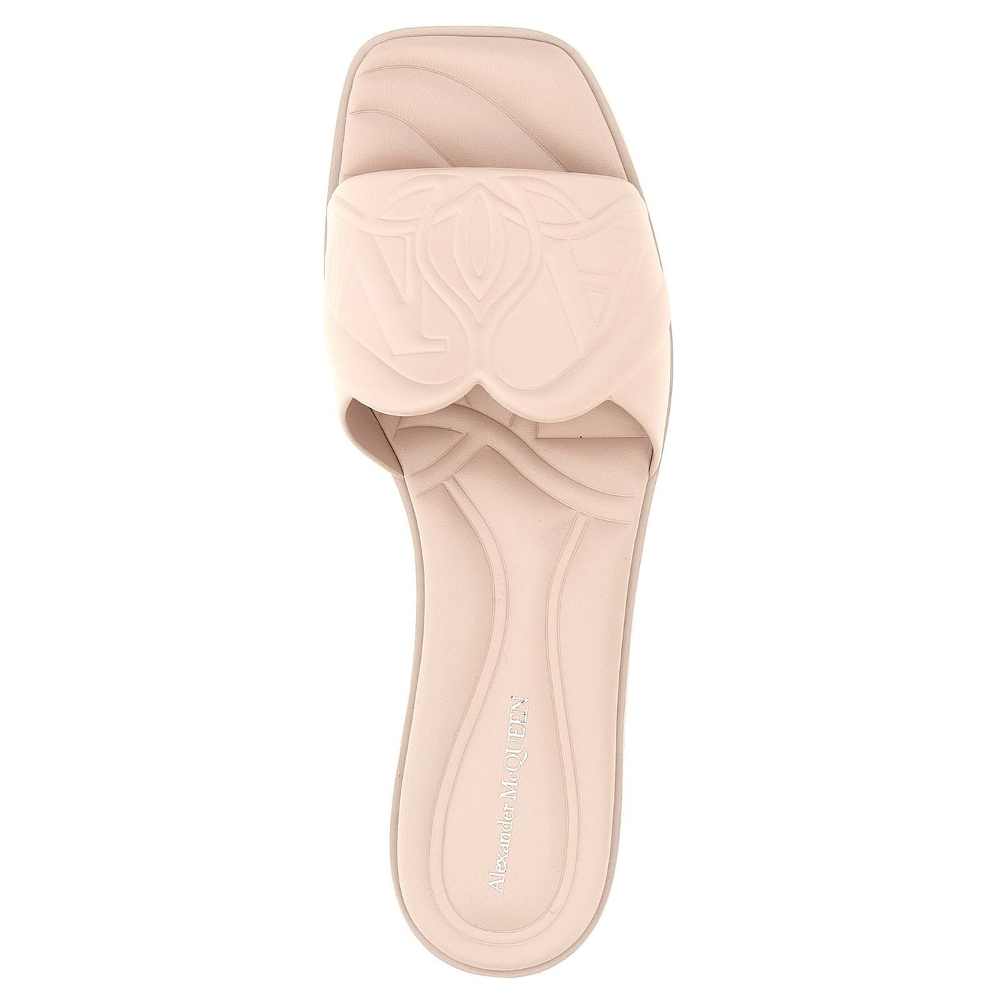 Alexander McQueen Multicolor Calfskin Slides