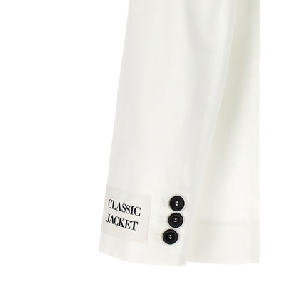 Moschino White Cotton Blazer