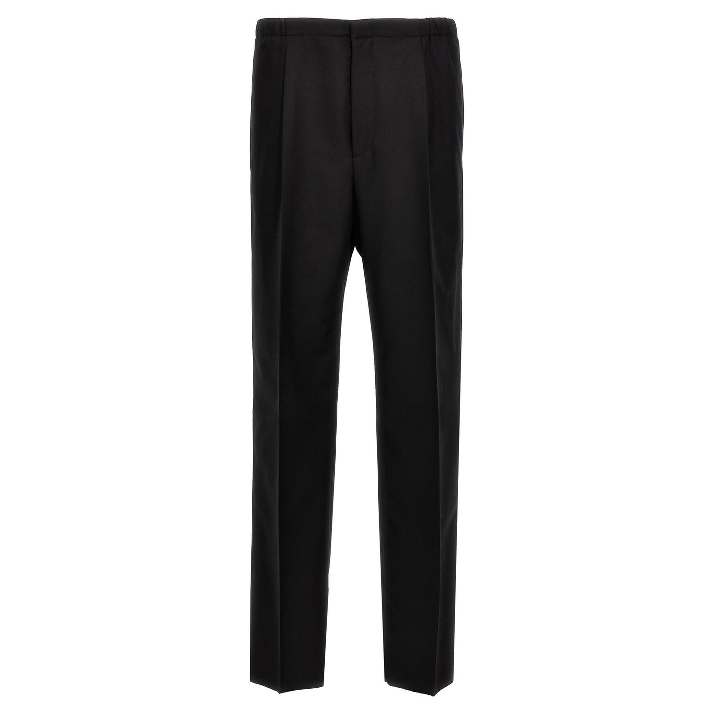 Fendi Black Virgin Wool Dress Pants