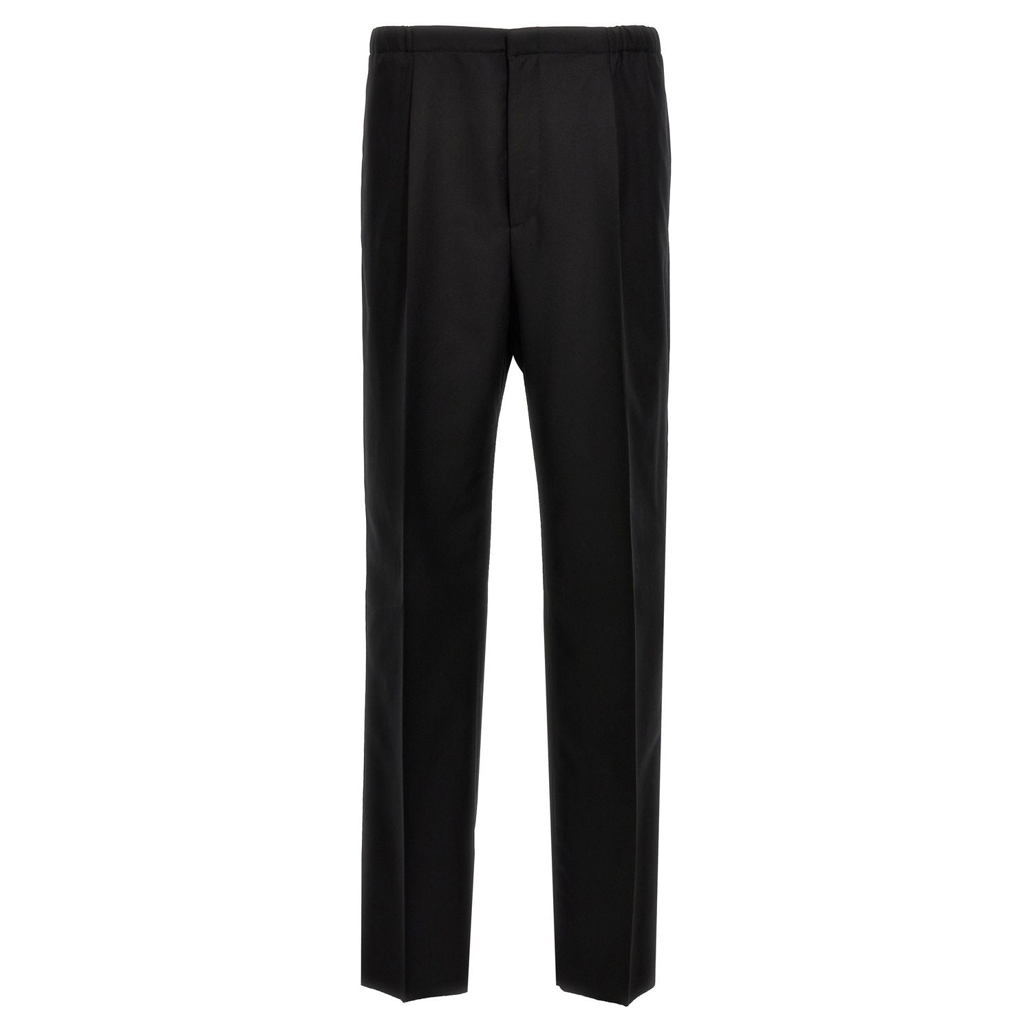 Fendi Black Virgin Wool Dress Pants