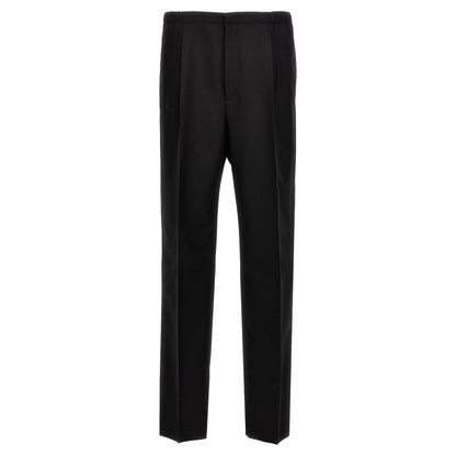 Fendi Black Virgin Wool Dress Pants