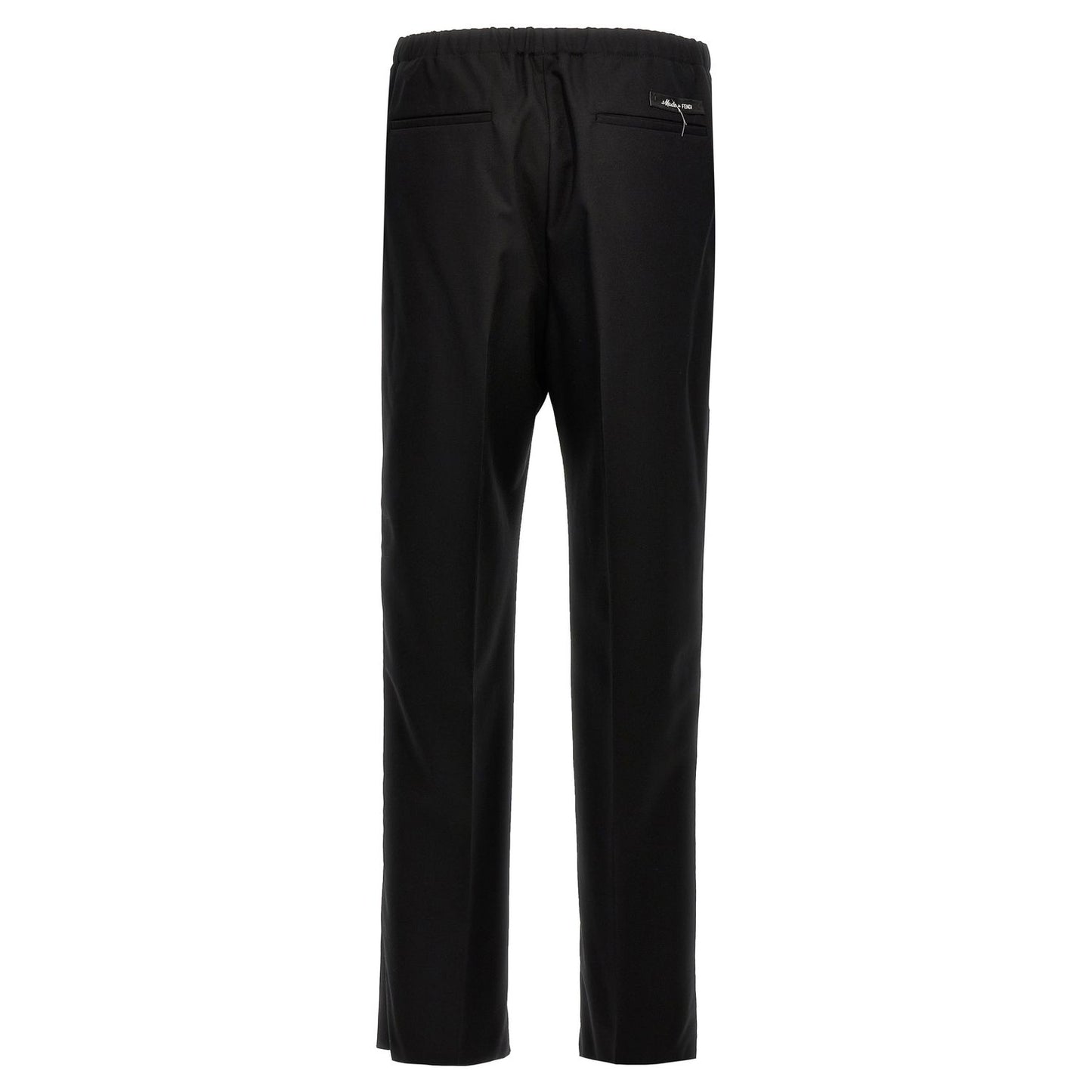 Fendi Black Virgin Wool Dress Pants