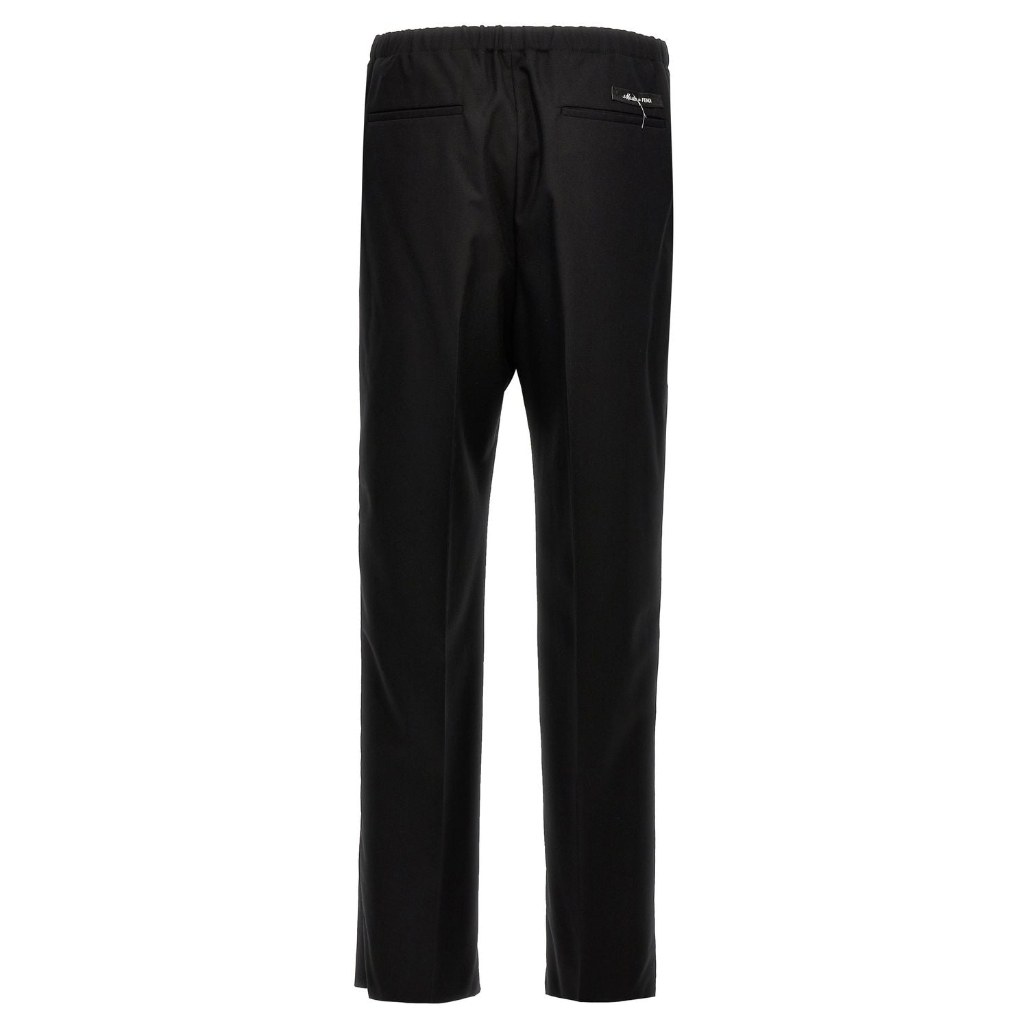 Fendi Black Virgin Wool Dress Pants