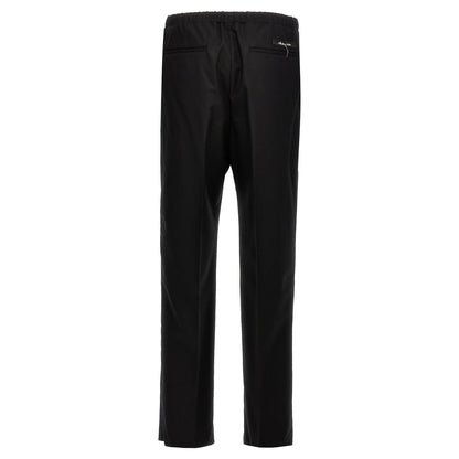 Fendi Black Virgin Wool Dress Pants
