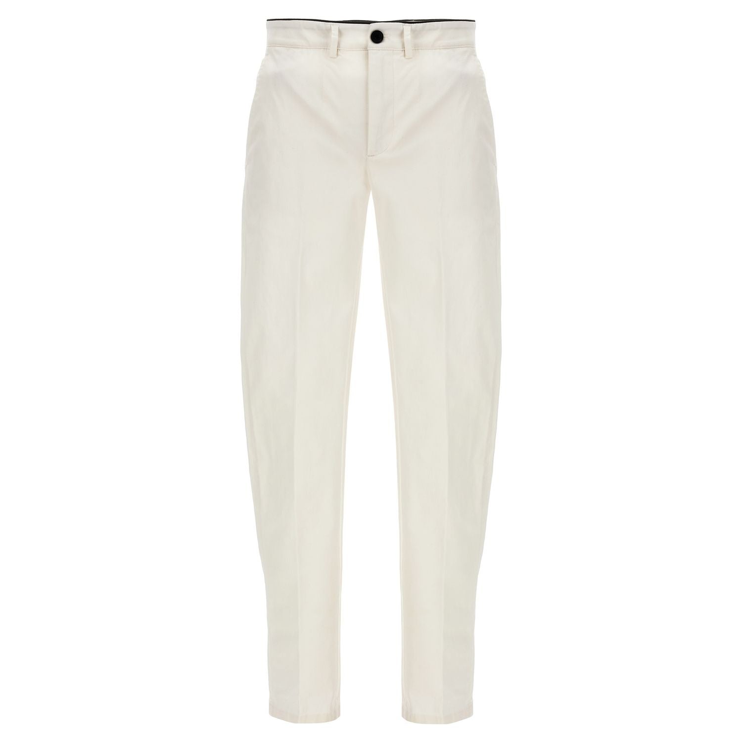 Department 5 White Cotton Casual Pants