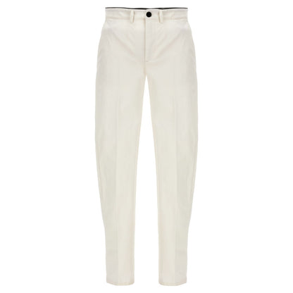 Department 5 White Cotton Casual Pants