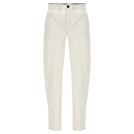 Department 5 White Cotton Casual Pants